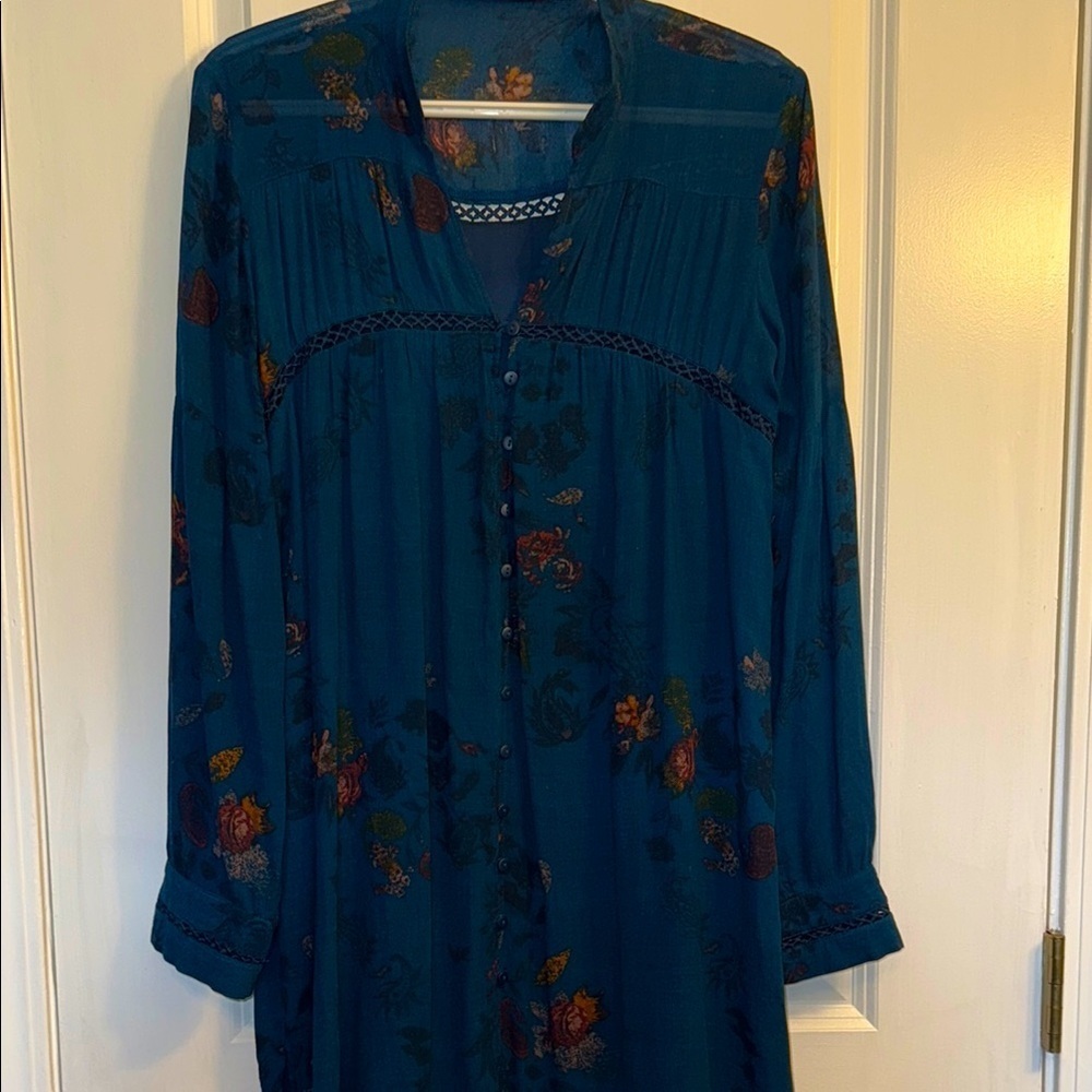 Floral Teal Dress
